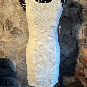 NWT Girls Jasmine White Lace Dress L